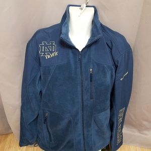 New Columbia Notre Dame Blue Fleece Jacket large